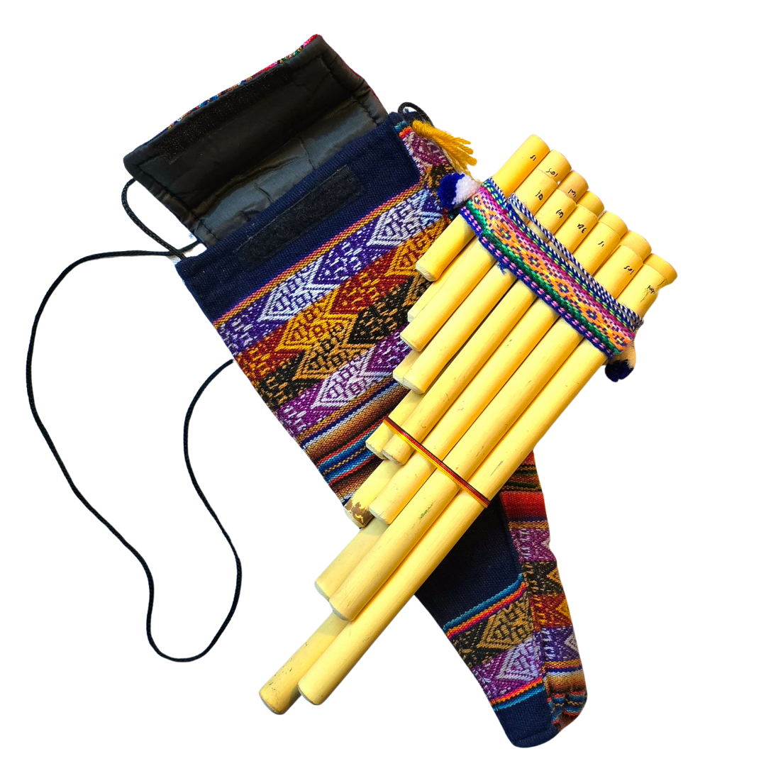 Colorful soft cases for flutes - made by Peruvian Amazon artisans - Amazon Ecology