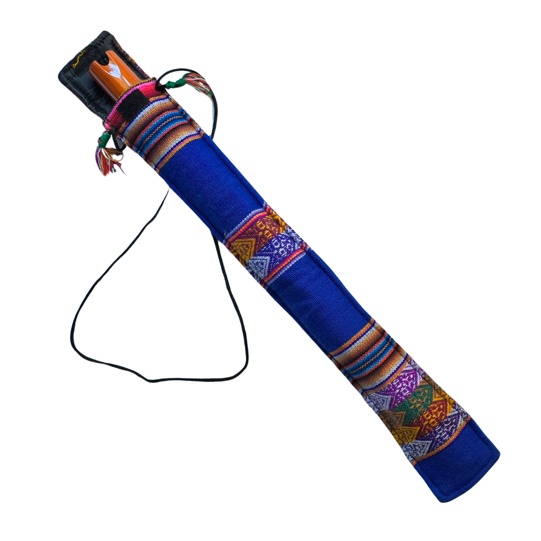 Colorful soft cases for flutes - made by Peruvian Amazon artisans - Amazon Ecology