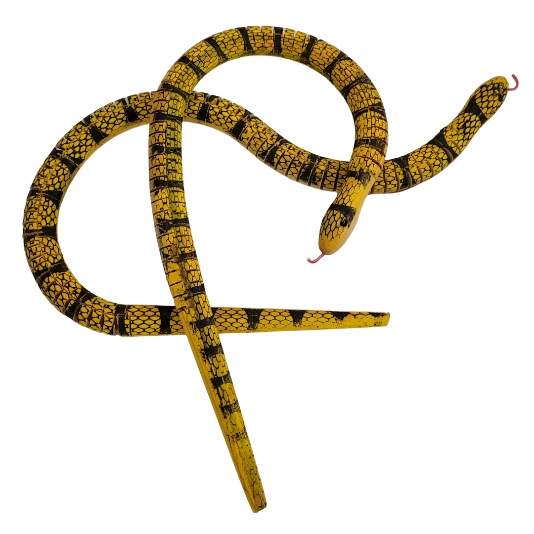 SLINKY WOODEN SNAKES - CARVED BY PERUVIAN AMAZON ARTISAN - Amazon Ecology