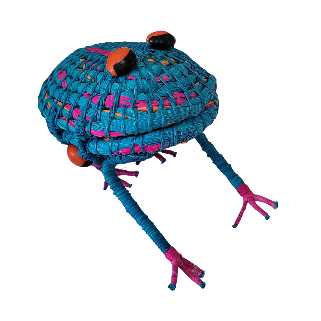 WOVEN FROG FAIR-TRADE DECORATION AND JEWELRY KEEPER - Amazon Ecology
