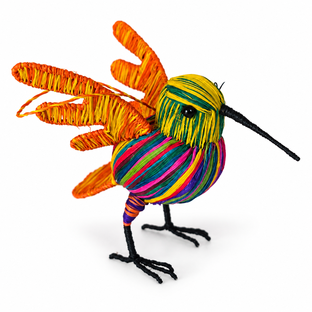 FANTASY FLYING HUMMINGBIRD BIRD ORNAMENT