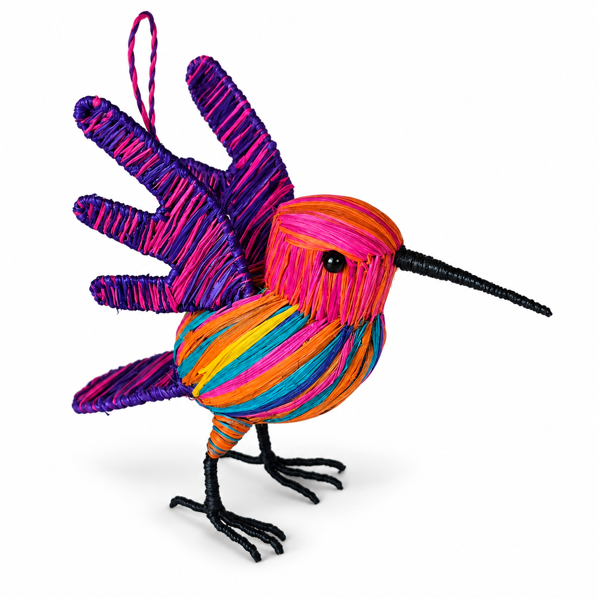 FANTASY FLYING HUMMINGBIRD BIRD ORNAMENT