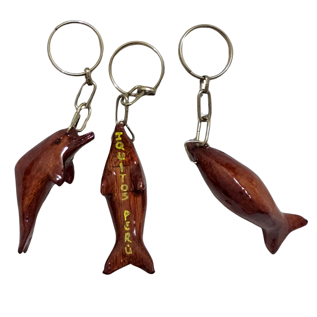 Palo sangre animal key chain - made by Peruvian Amazon artisan