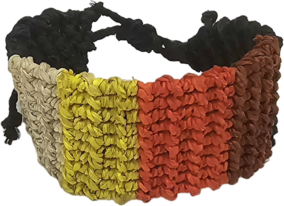 Bora native pattern chambira palm fiber bracelets - Amazon Ecology