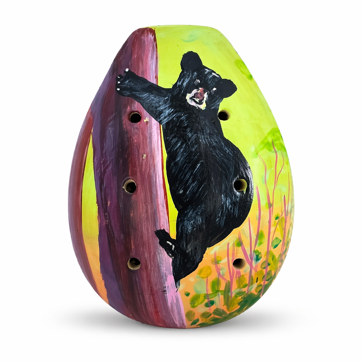 Ceramic ocarinas with mammals - made by a Peruvian Amazon artisan - Amazon Ecology