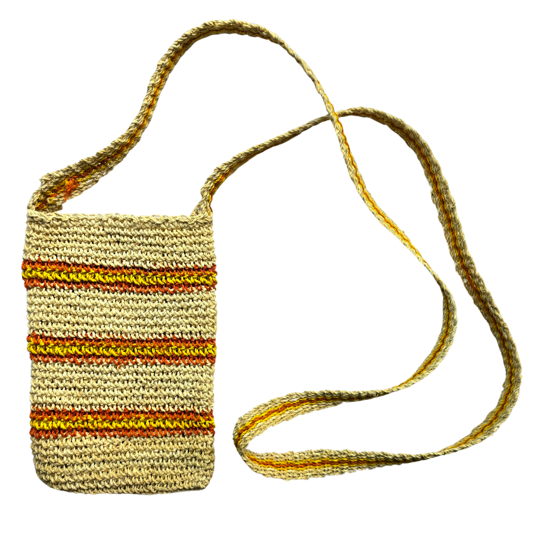 Colored stripe hand-made cell phone holders - made by Peruvian native artisans