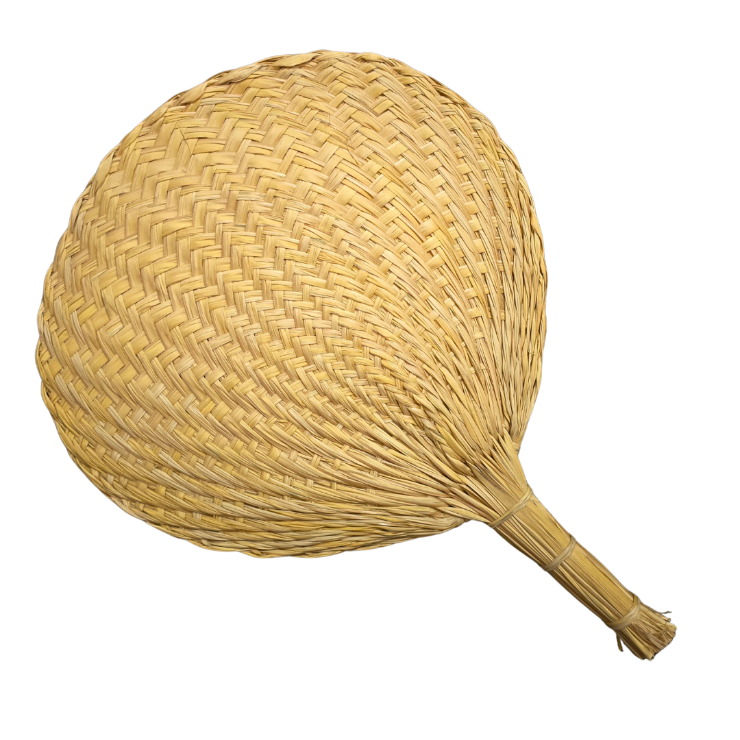 Chambira fan with straight handle