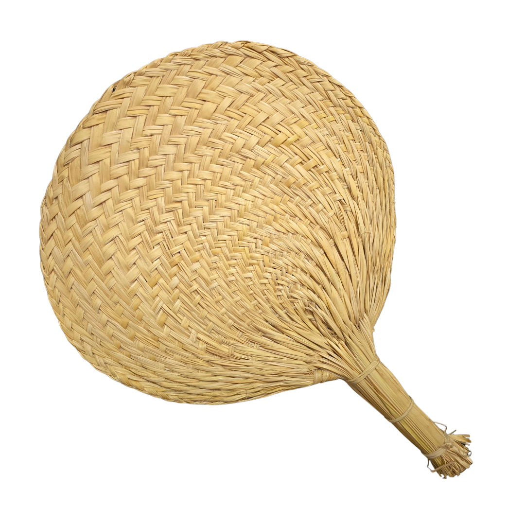 Chambira fan with straight handle