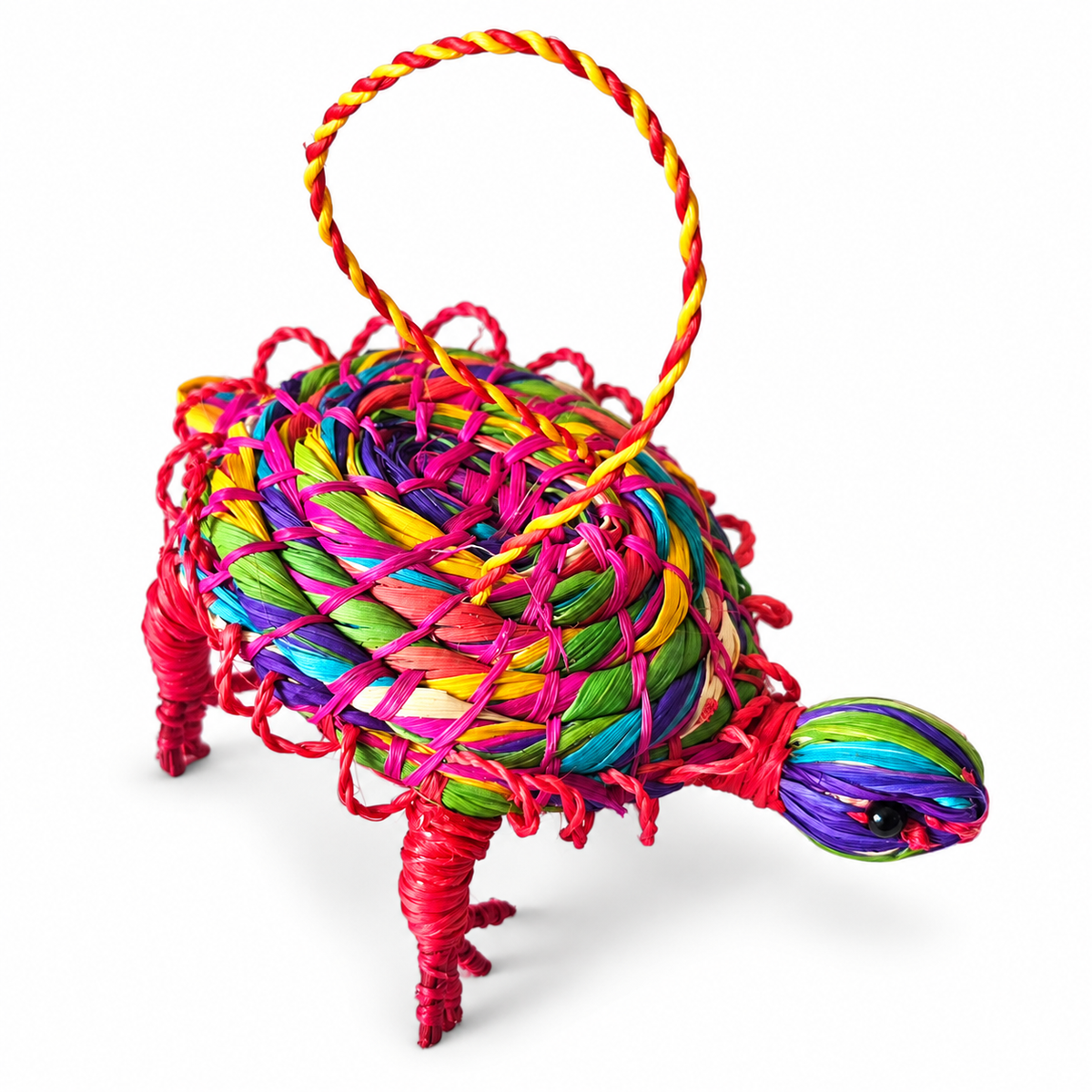 TURTLE - WOVEN FAIR -TRADE ORNAMENT - MADE BY PERUVIAN AMAZON ARTISAN - Amazon Ecology