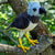 HARPY EAGLE AND CARACARA BIRD - FAIR-TRADE CHRISTMAS TREE ORNAMENT - WOVEN BY PERUVIAN AMAZON ARTISAN
