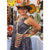 Fair-Trade Bottle Carrier/Wine Tote with maroon and orange zig-zag bands