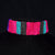 Coral snake pattern Bora native chambira palm fiber bracelet