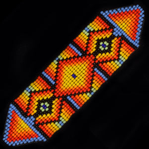 Color burst Amazon geo-design bead bracelets