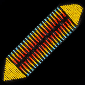 Color burst Amazon geo-design bead bracelets
