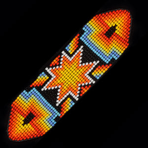 Color burst Amazon geo-design bead bracelets