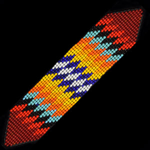 Color burst Amazon geo-design bead bracelets