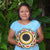 DOUBLE ECLIPSE - HANDMADE CHAMBIRA PALM FIBER BASKET - WOVEN BY ARTISAN FROM PERUVIAN AMAZON