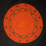 Woven hot pad (trivet) and center piece inspired by boa pattern - made by artisan from the Peruvian Amazon - Amazon Ecology