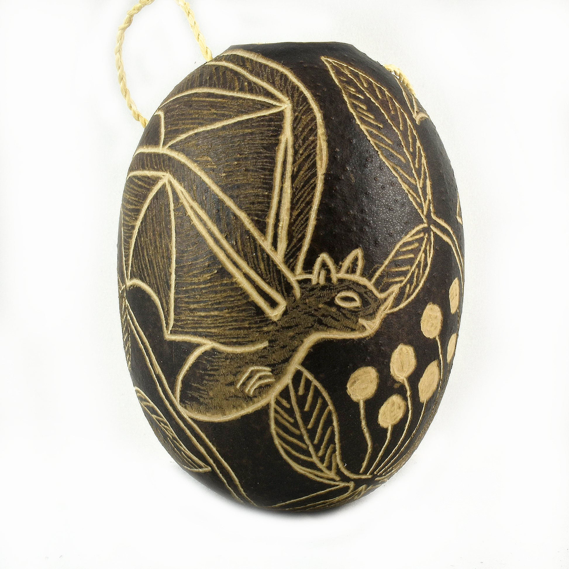 Bat Mammal Calabash Christmas tree ornament - Amazon Ecology