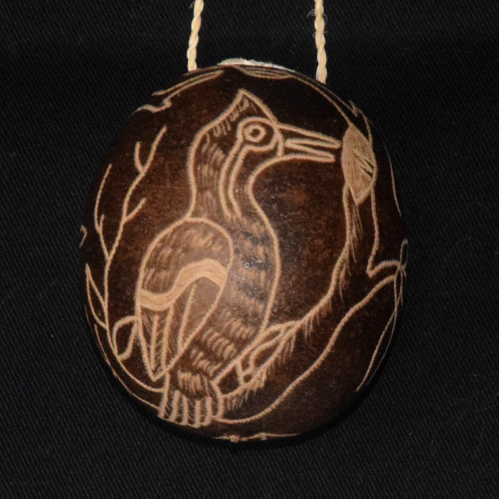 Calabash Christmas tree ornament and hand rattle - assorted birds - Amazon Ecology
