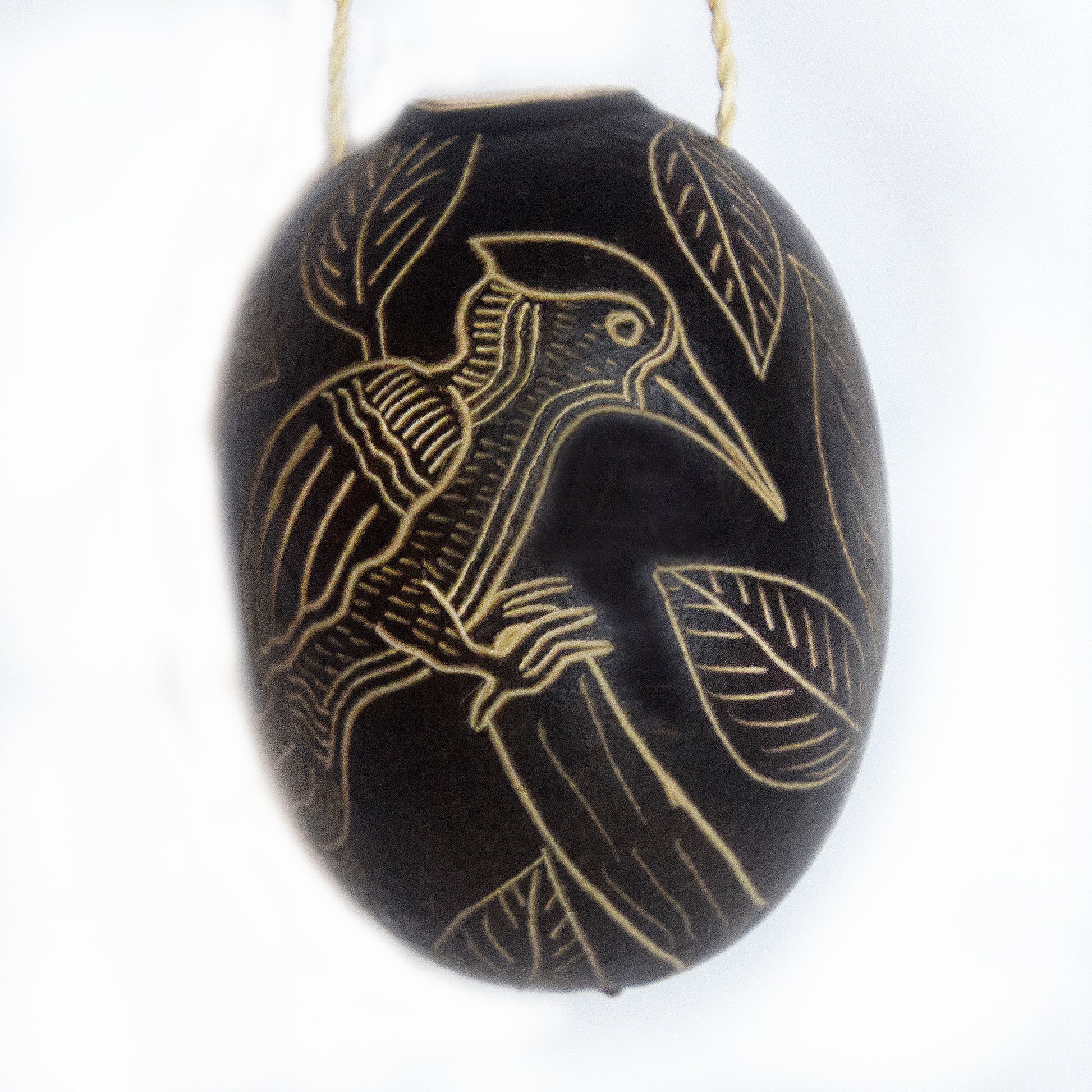 Woodpecker Bird Calabash Christmas tree ornament - Amazon Ecology