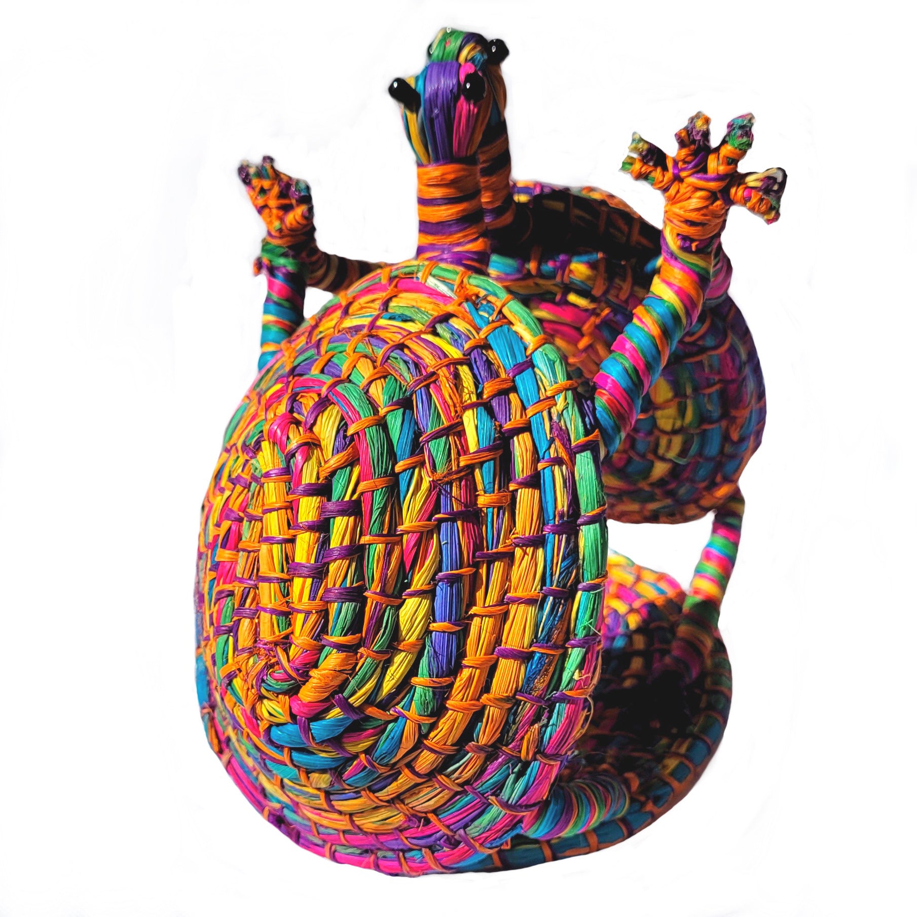 DANCING WOVEN TURTLES - DECORATION, ORNAMENT AND NAPKIN HOLDER - MADE BY PERUVIAN AMAZON ARTISAN