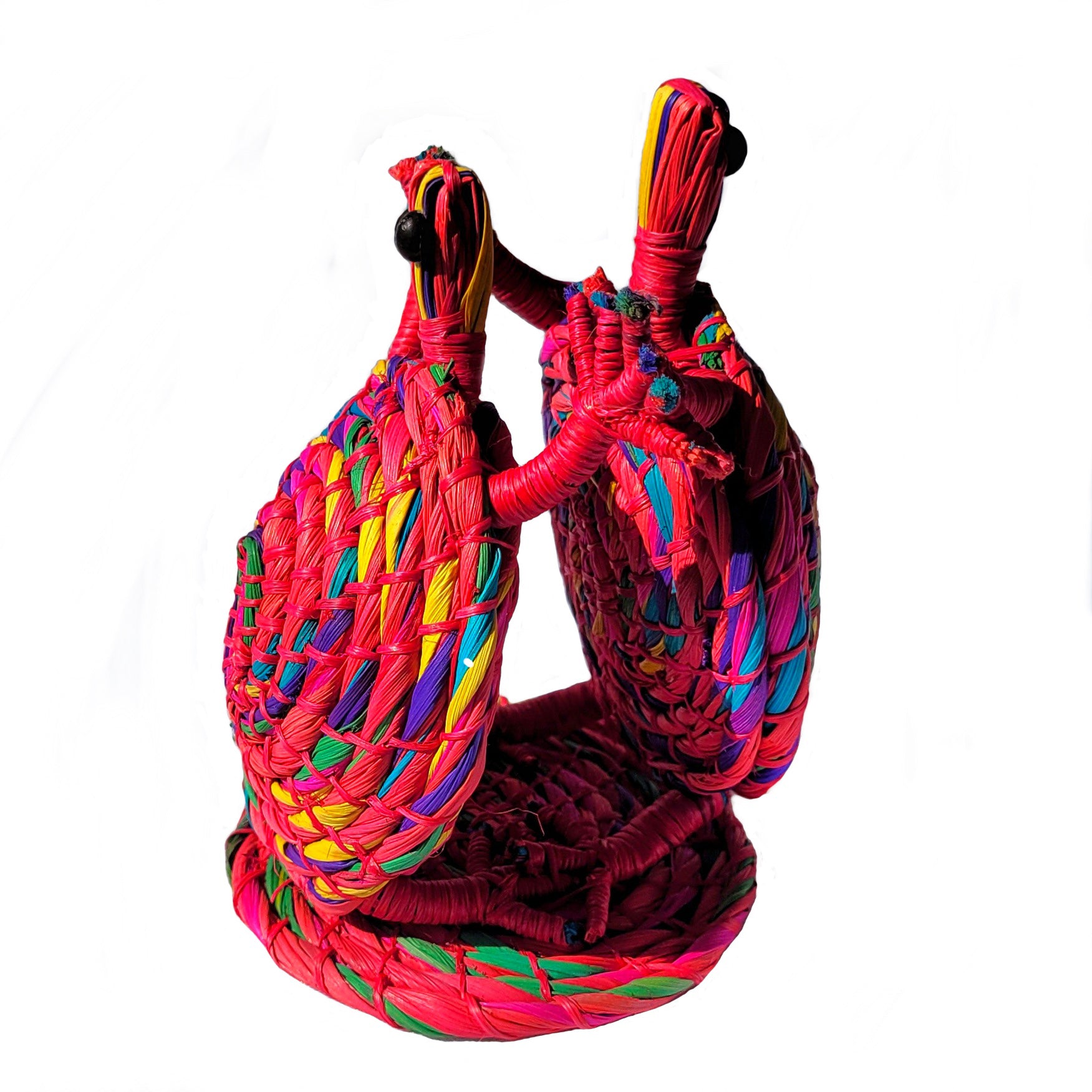 DANCING WOVEN TURTLES - DECORATION, ORNAMENT AND NAPKIN HOLDER - MADE BY PERUVIAN AMAZON ARTISAN