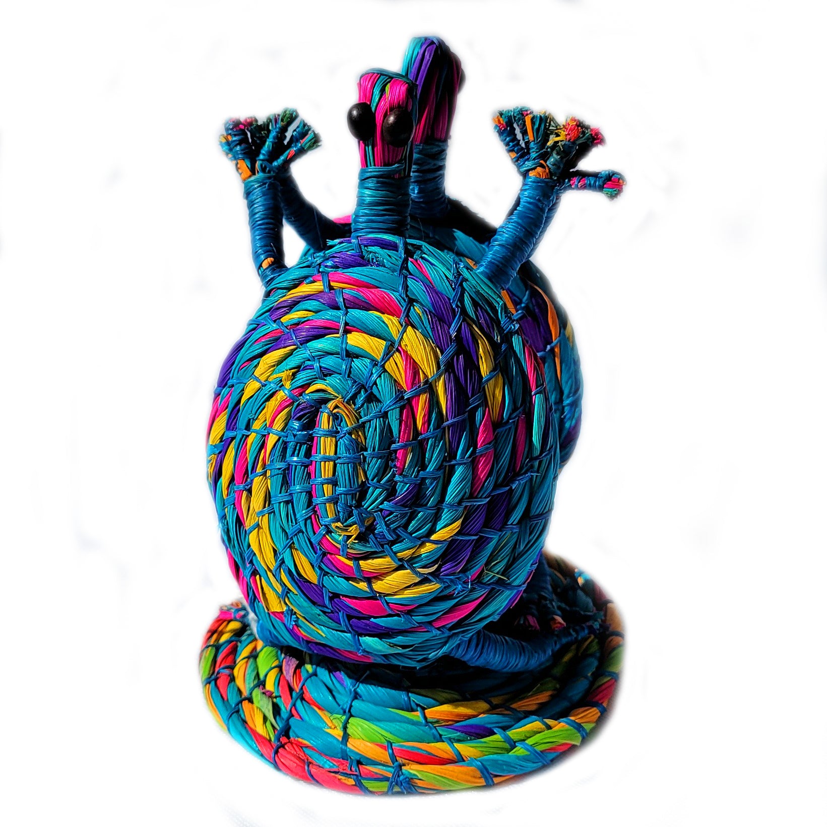DANCING WOVEN TURTLES - DECORATION, ORNAMENT AND NAPKIN HOLDER - MADE BY PERUVIAN AMAZON ARTISAN