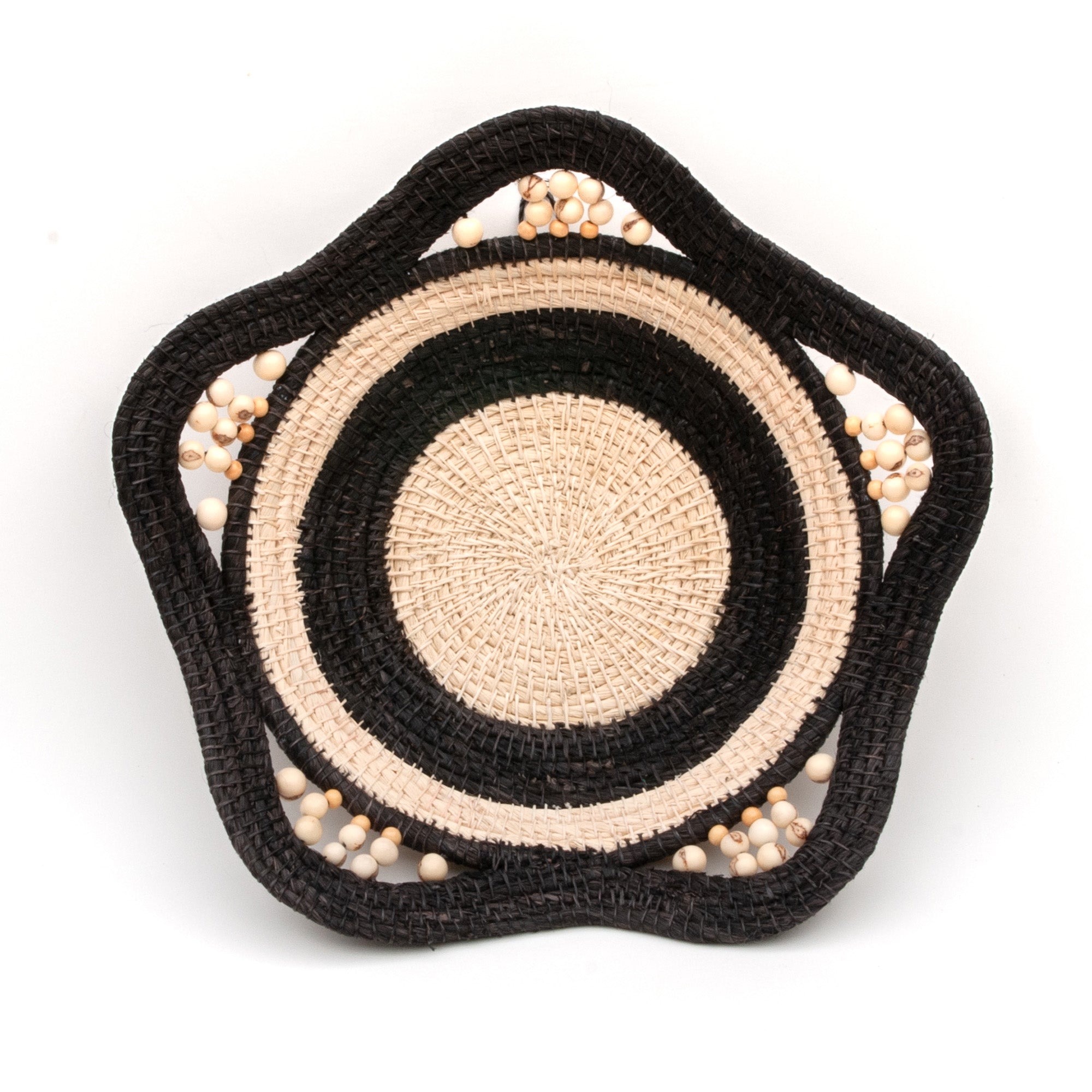 Night and Day Decorative Basket - Fair Trade and Handmade by Peruvian Amazon Artisan - Amazon Ecology