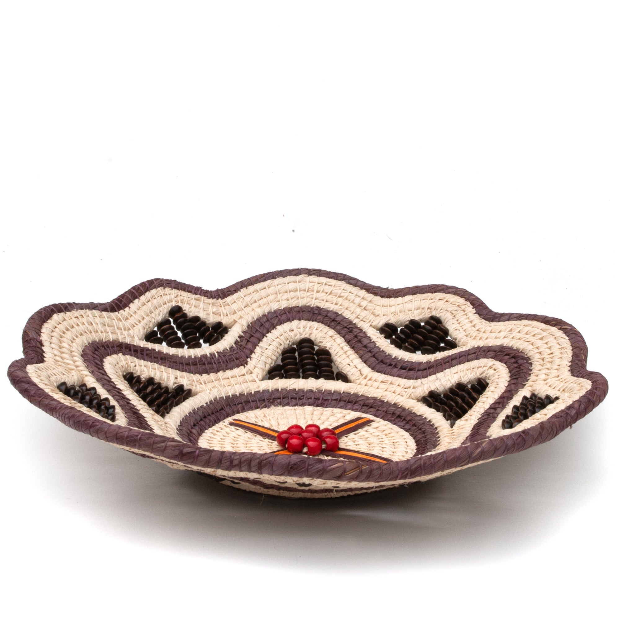 Chocolate Sundae Decorative Basket - Fair Trade and Hand Woven by Peruvian Amazon Artisan - Amazon Ecology