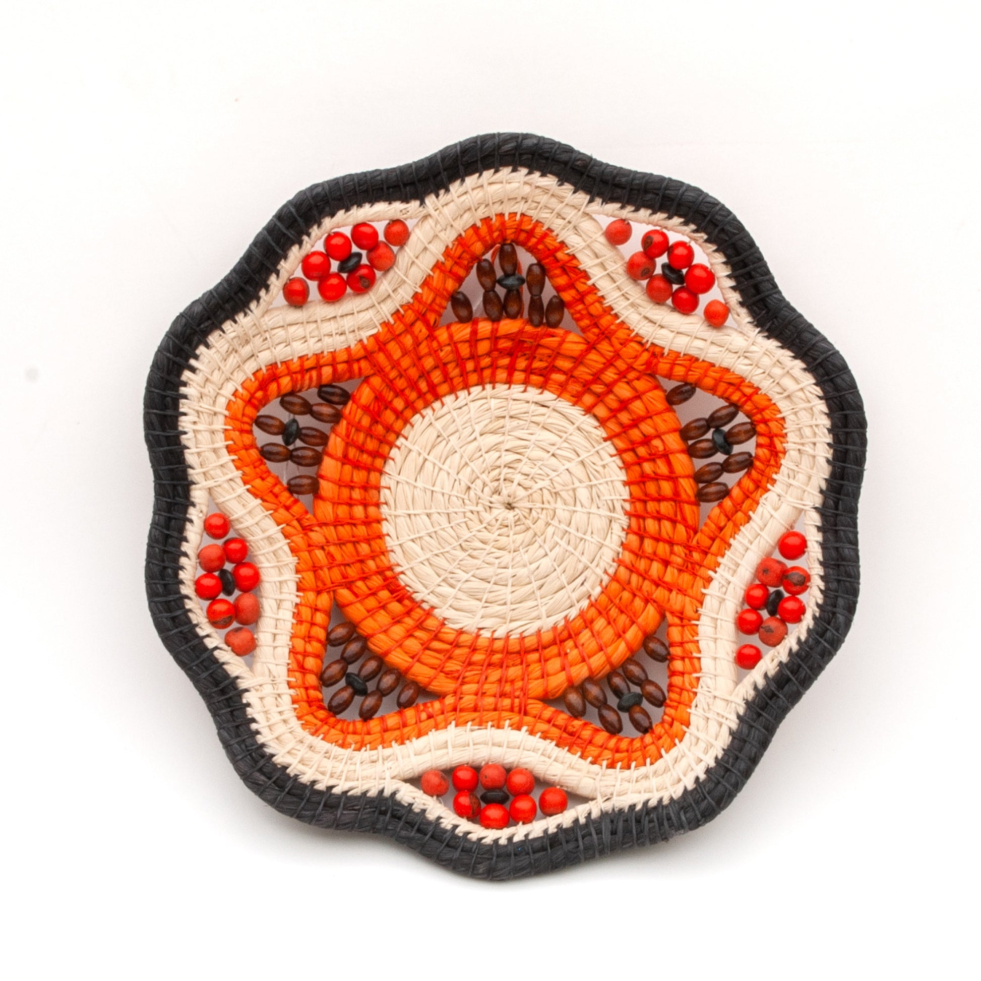 HALLOWEEN SPIRIT - HANDMADE CHAMBIRA PALM FIBER BASKET - WOVEN BY ARTISAN FROM PERUVIAN AMAZON - Amazon Ecology