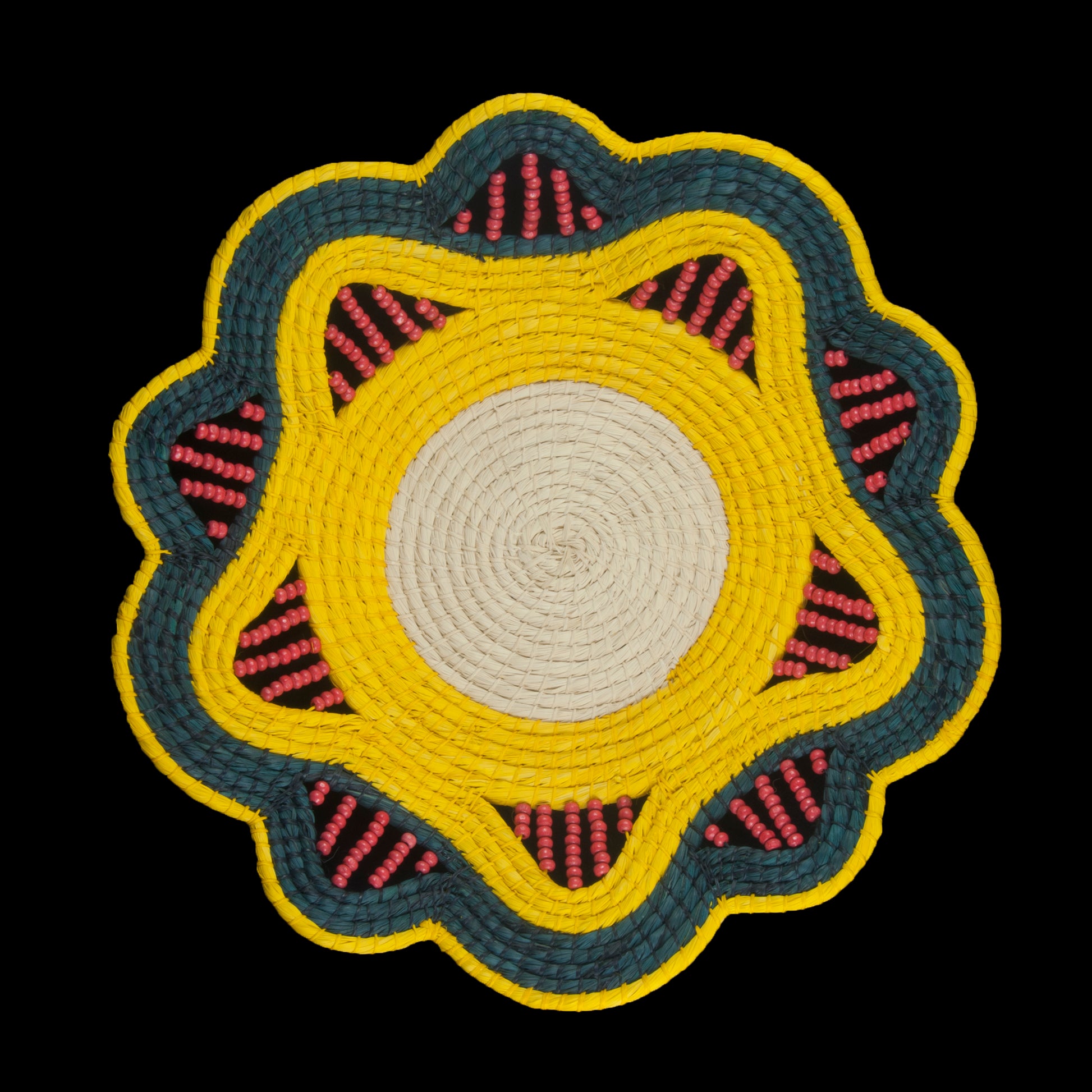 ECLIPSE AROUND SUN HANDMADE CHAMBIRA PALM FIBER BASKET - WOVEN BY ARTISAN FROM PERUVIAN AMAZON - Amazon Ecology