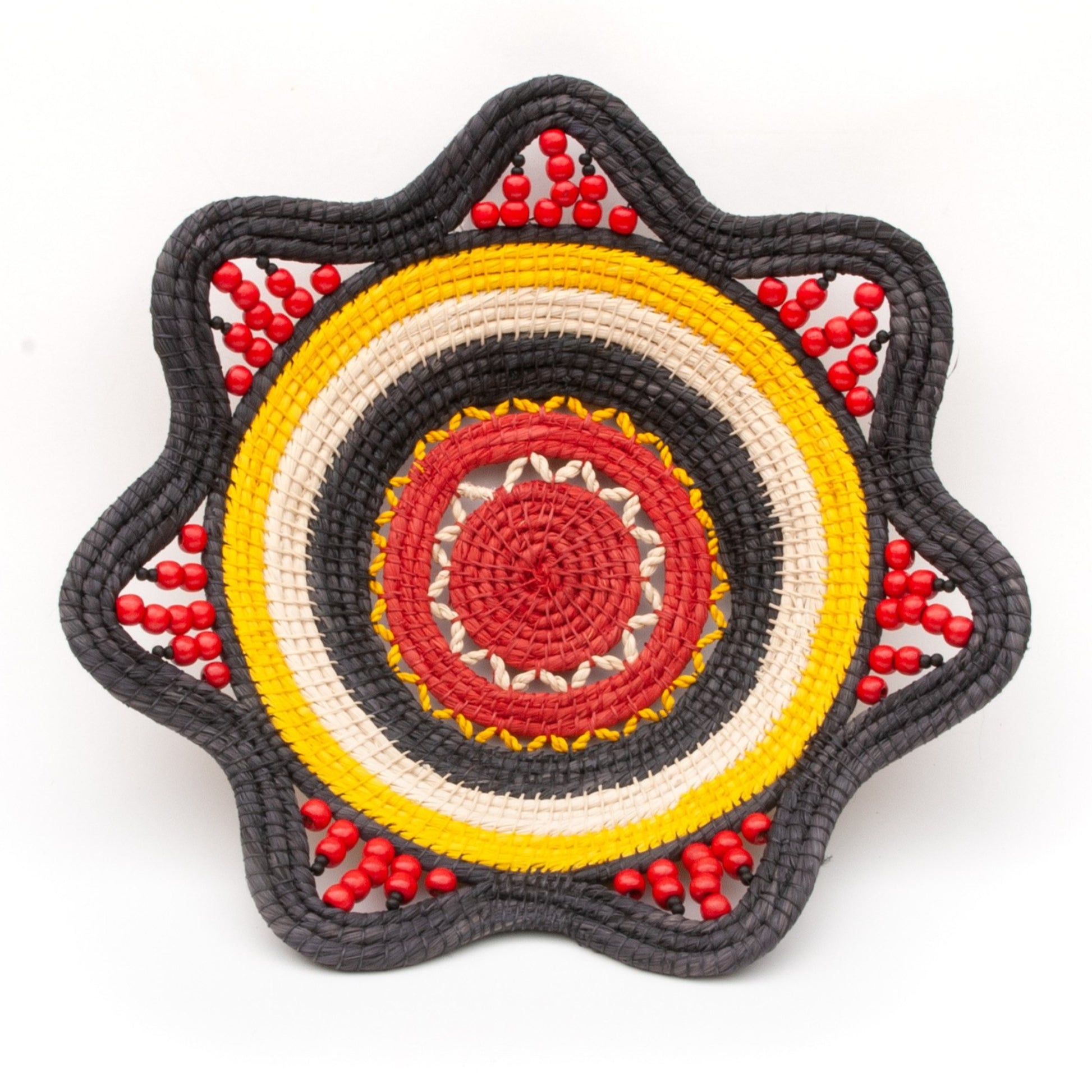 Midnight Sun - Stunning Decorative Basket - Fair Trade and Hand made by Peruvian Amazon artisan - Amazon Ecology