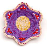 GRAPE WITH CHERRIES -HANDMADE CHAMBIRA PALM FIBER BASKET -  WOVEN BY ARTISAN FROM PERUVIAN AMAZON - Amazon Ecology