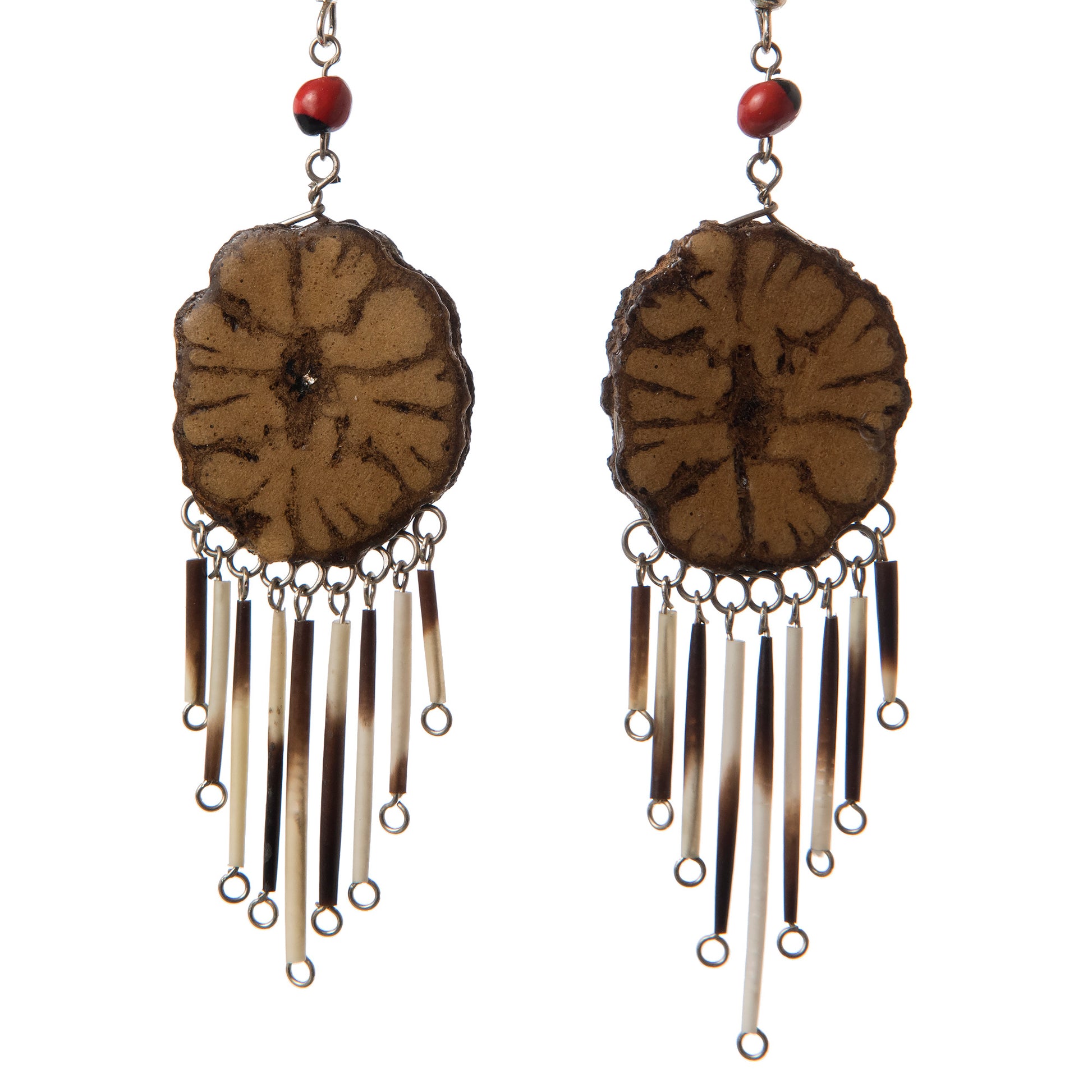 Sapo Huasca and Rainforest Vine Earrings, Large Size - Amazon Ecology