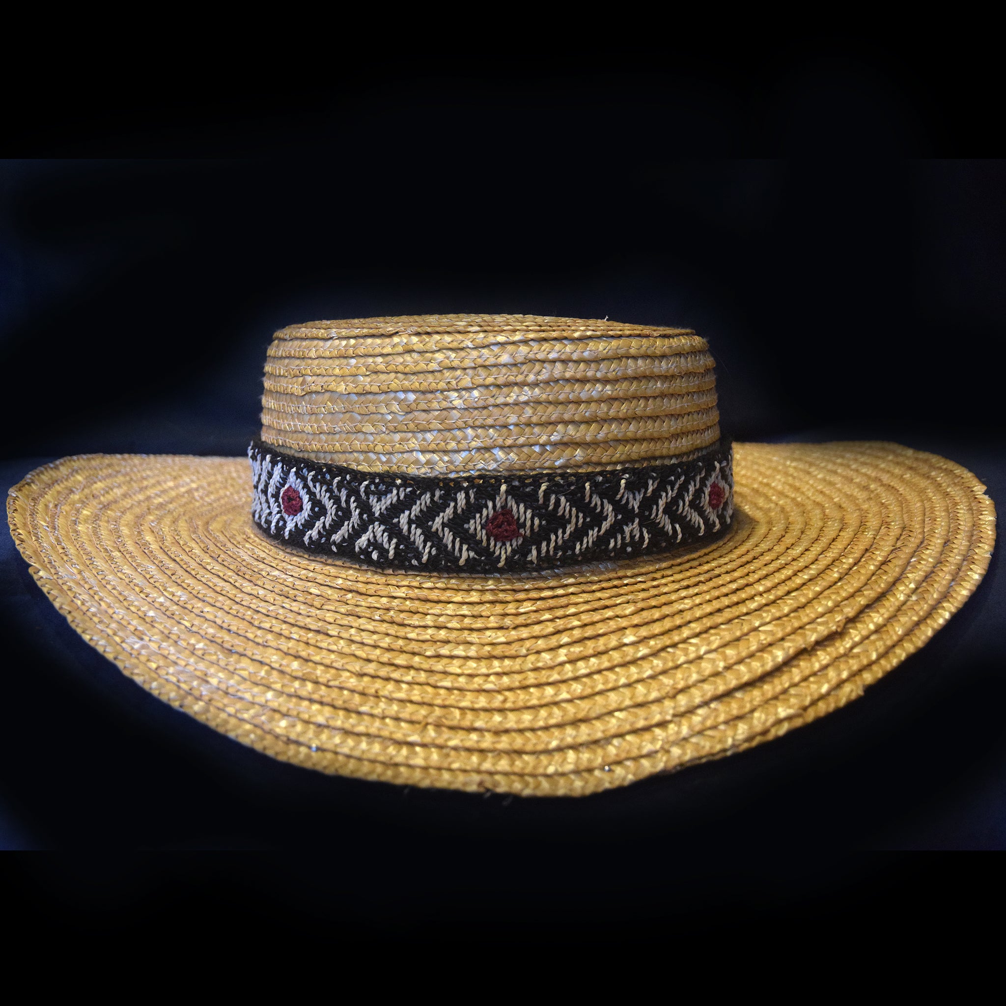 Anaconda pattern Fair-trade Woven Hat band - hand made by Peruvian Amazon artisan - Amazon Ecology