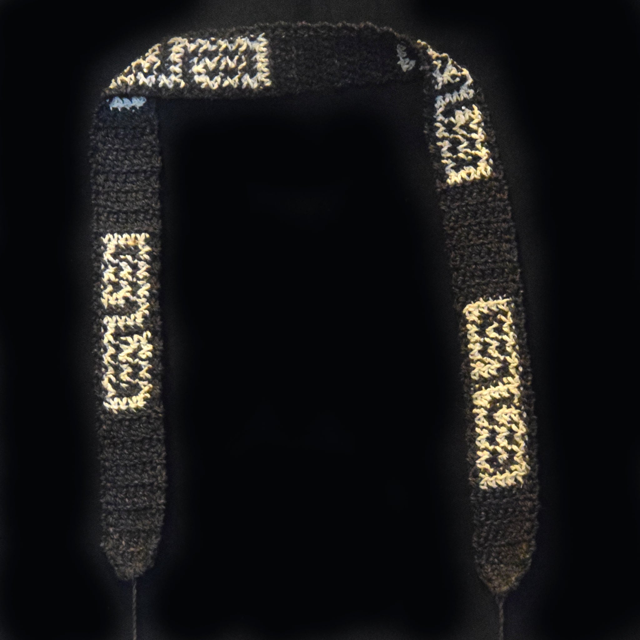 Fair-trade Hand-made Hat band - Bora labyrinth pattern - made by Peruvian Amazon artisan - Amazon Ecology