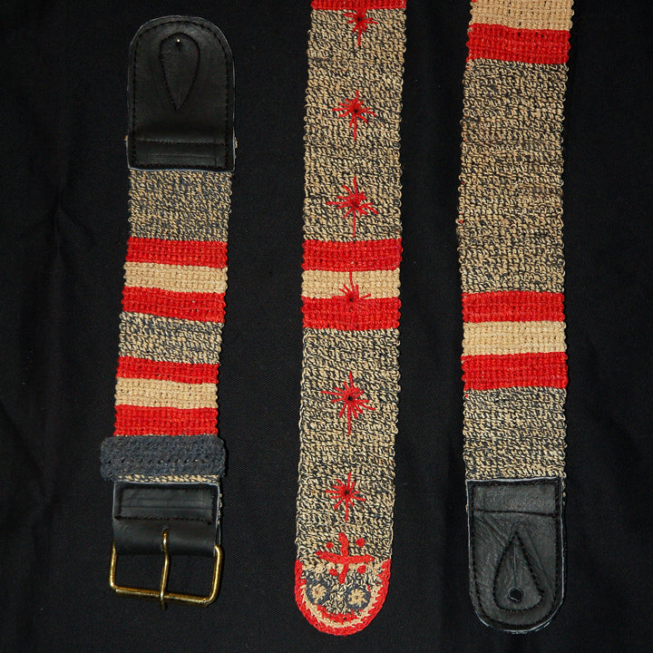 FAIR -TRADE HAND-MADE GUITAR STRAP - CORAL SNAKE PATTERN - WOVEN BY PERUVIAN AMAZON ARTISAN - Amazon Ecology