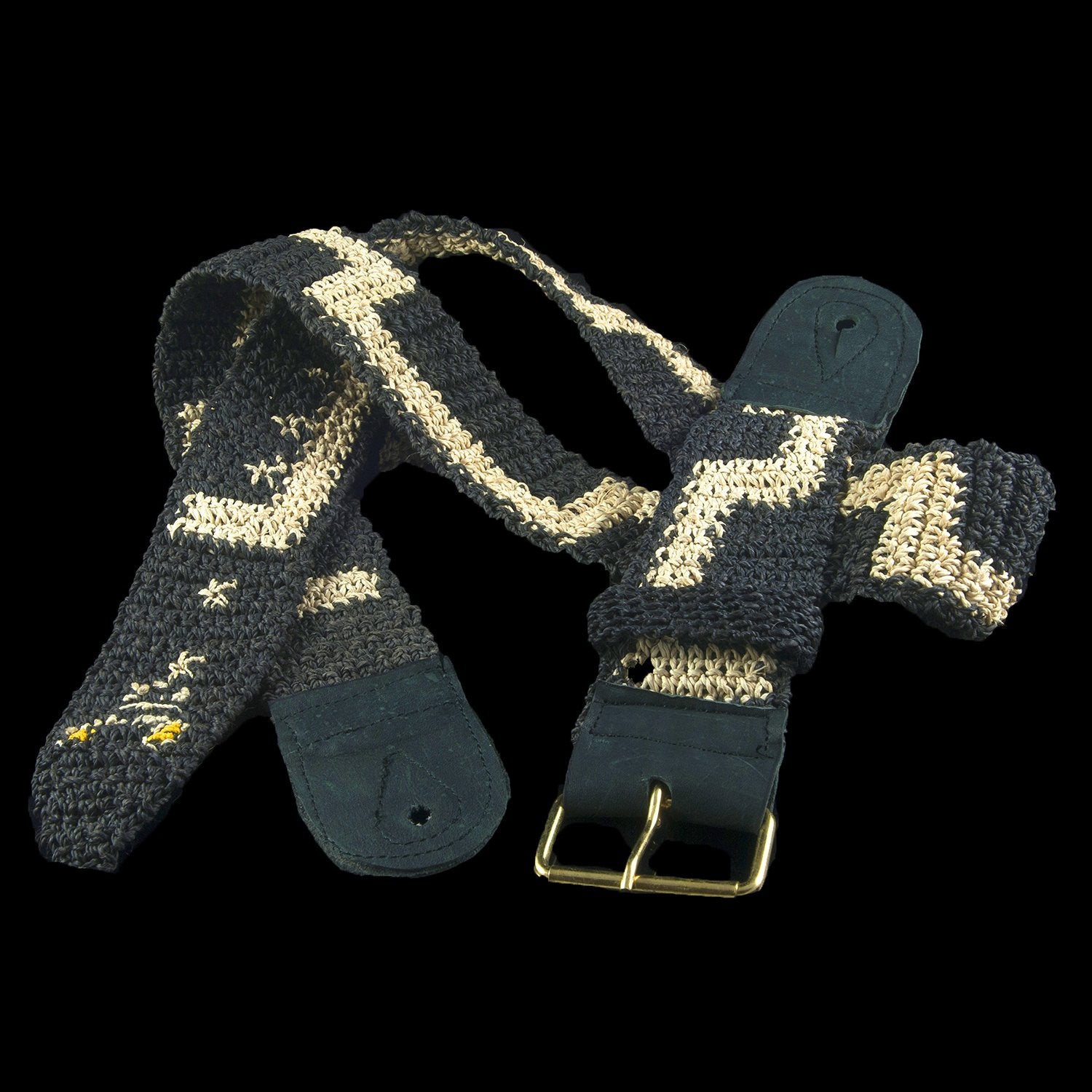 GS03A : Fair-trade hand-made Amazon guitar strap - boa snake model
