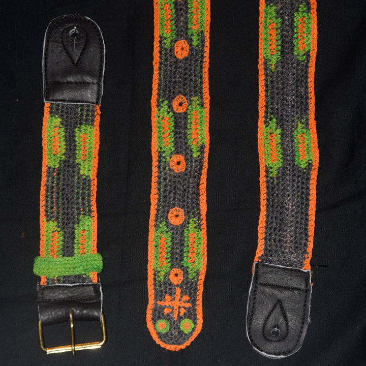 FAIR -TRADE HAND-MADE GUITAR STRAP - JUNGLE PATTERN - WOVEN BY PERUVIAN AMAZON ARTISAN - Amazon Ecology