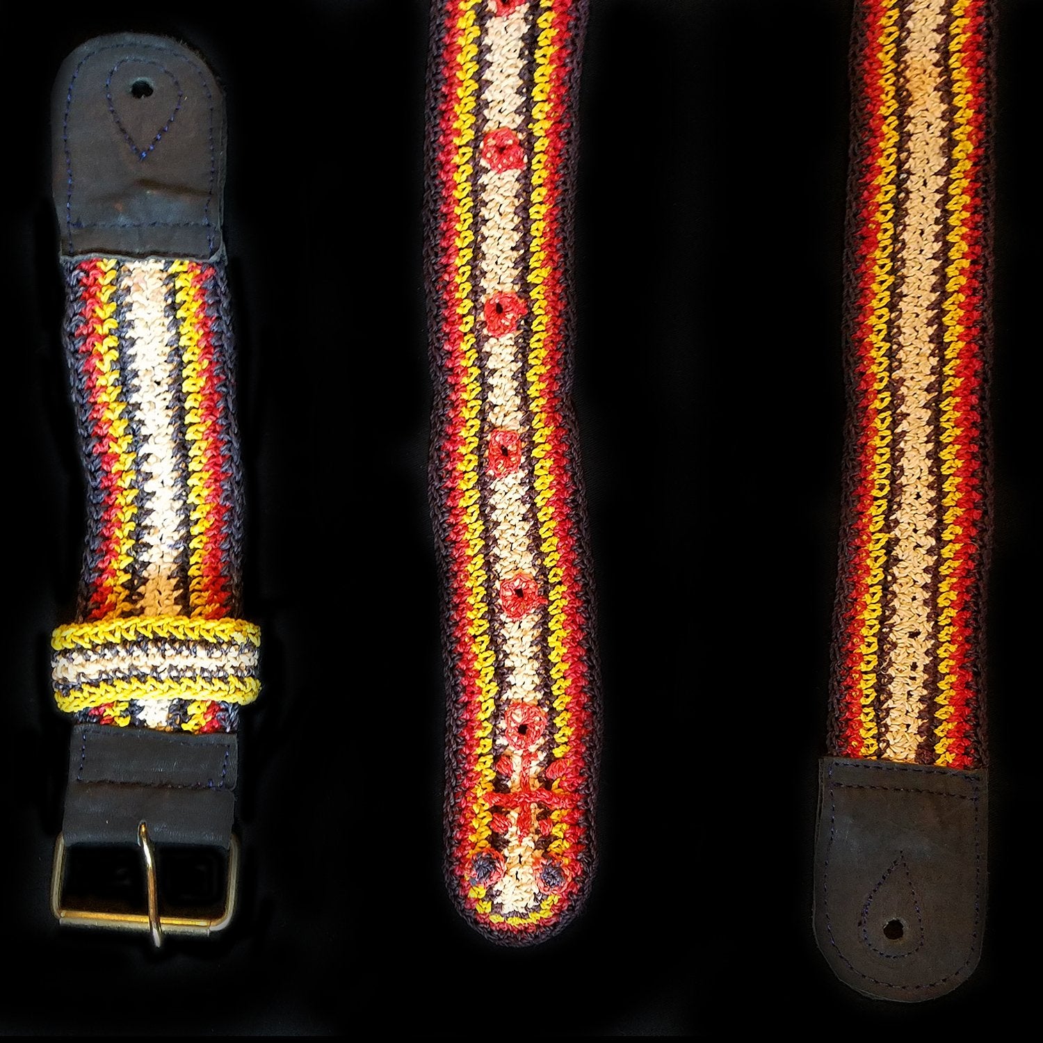 GS06A : Fair-trade hand-made Amazon guitar strap - bushmaster model