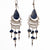Elegant Dangling Sodalite and Silver Wire Earrings
